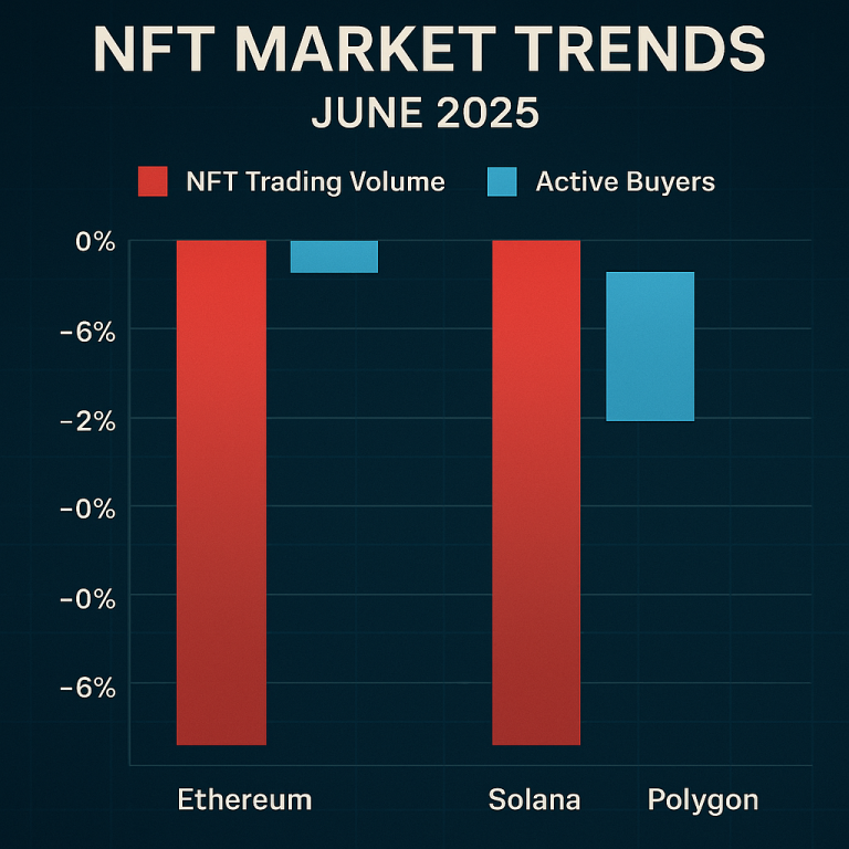 NFT market volume down 18%, but buyer count stable across major blockchains